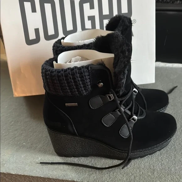 Cougar Black Fur-Lined Winter Boots - Picture 2 of 3
